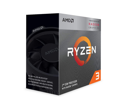 AMD Ryzen 3 3200G with RadeonVega 8 Graphics Desktop Processor 4 Cores up to 4GHz 6MB Cache AM4 Socket (YD320GC5FHBOX)