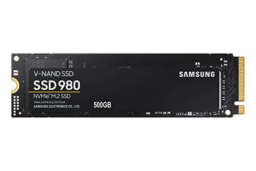 Samsung 980 500GB Up to 3,500 MB/s PCIe 3.0 NVMe M.2 (2280) Internal Solid State Drive (SSD) (MZ-V8V500)