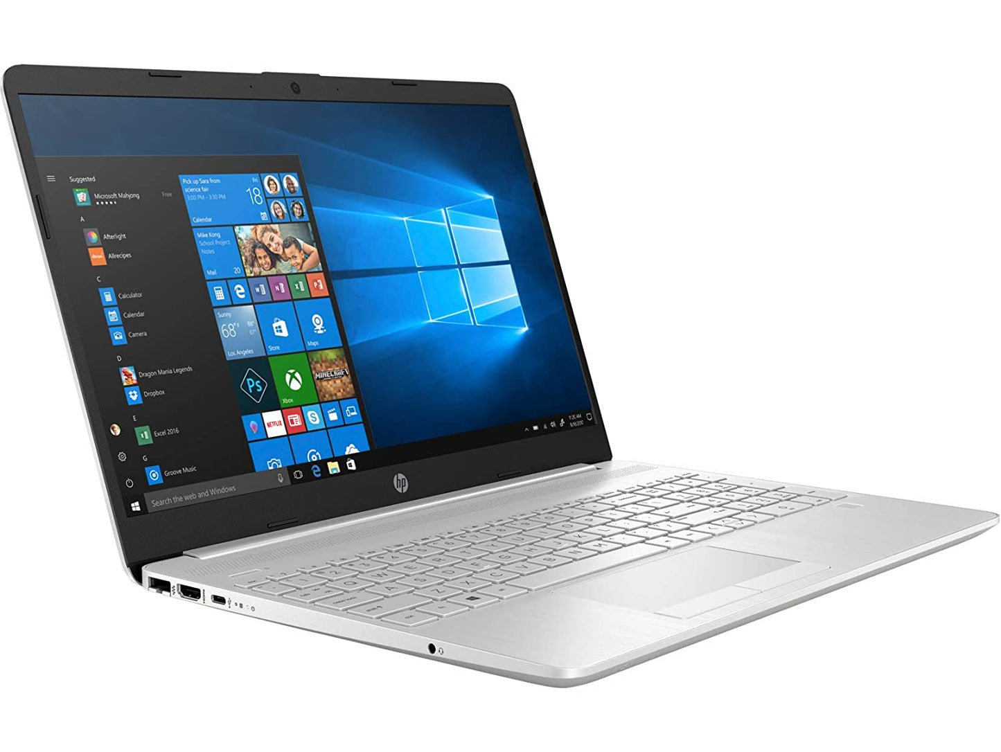 HP 15 Thin & Light 15.6-inch FHD Laptop (11th Gen Intel Core i5-1135G7, 8GB DDR4, 1TB HDD, Windows 10 Home, MS Office, Integrated Graphics, FPR, Natural Silver, 1.76 Kg), 15s-du3032TU