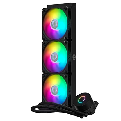 Cooler Master MasterLiquid ML360L ARGB V2, Close-Loop AIO CPU Liquid Cooler, 3rd Gen Dual Chamber Pump, Triple SickleFlow 120mm for AMD Ryzen/Intel LGA 1200/1151/1700 (MLW-D36M-A18PA-R2)