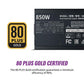 Cooler Master MWE Gold 850 V2 80 Plus Gold Certified, Fully Modular Power Supply - Black