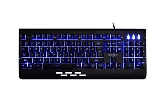 Redgear Blaze 7 Colour Backlit Wired Gaming Keyboard with Full Aluminium Body Windows Key Lock