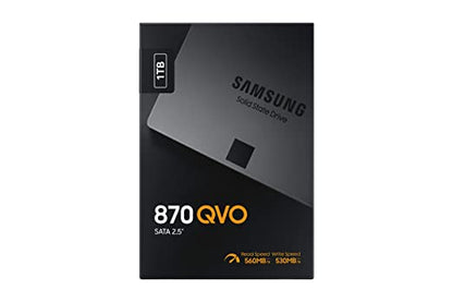 Samsung 870 QVO 1TB/2TB/4TB/8TB SATA cm 6.35 cm (2.5") Internal Solid State Drive (SSD) (MZ-77Q1T0BW)