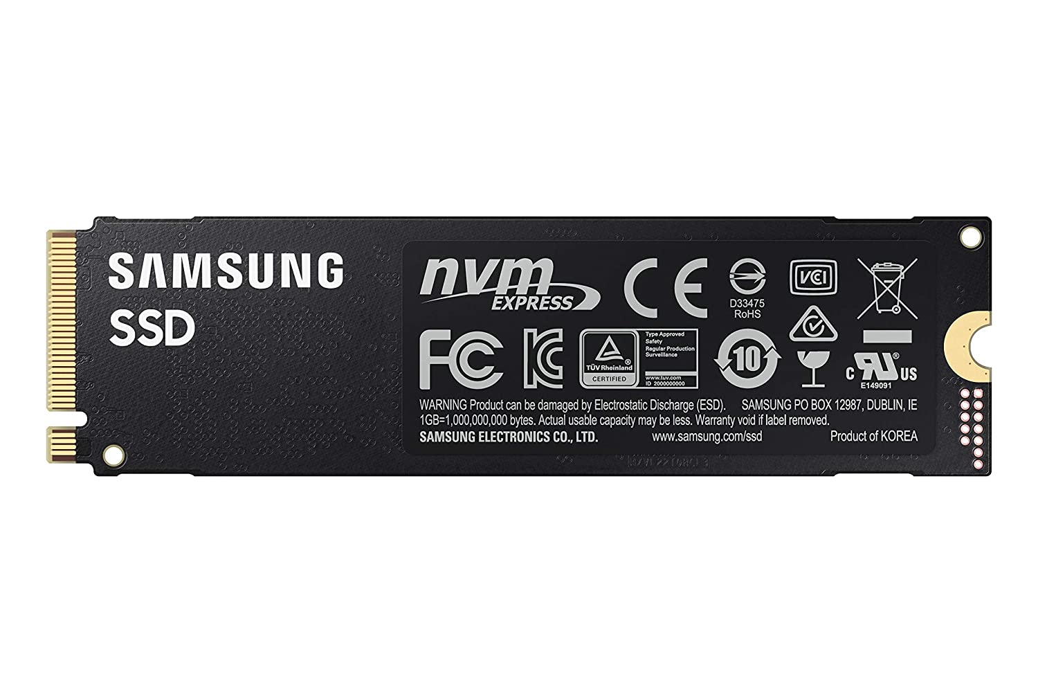 SAMSUNG 980 PRO 500GB/1TB PCIe NVMe Gen4 Internal Gaming SSD M.2 (MZ-V8P1T0B)