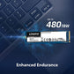 Kingston NV1-E 500GB/1TB/2TB M.2 2280 NVMe PCIe Internal Solid State Drive (SSD) Up to 2100 MB/s SNVSE/1000G