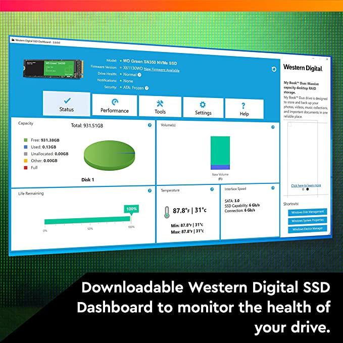 Western Digital Green SN350 NVMe SSD, 240GB/480GB