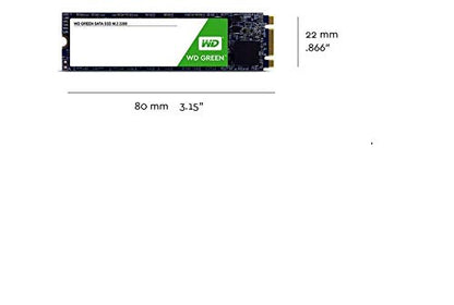 Western Digital WD Green m.2 SSD, 545MB/s R, 3 Y Warranty, 240GB (WDS240G2G0B)